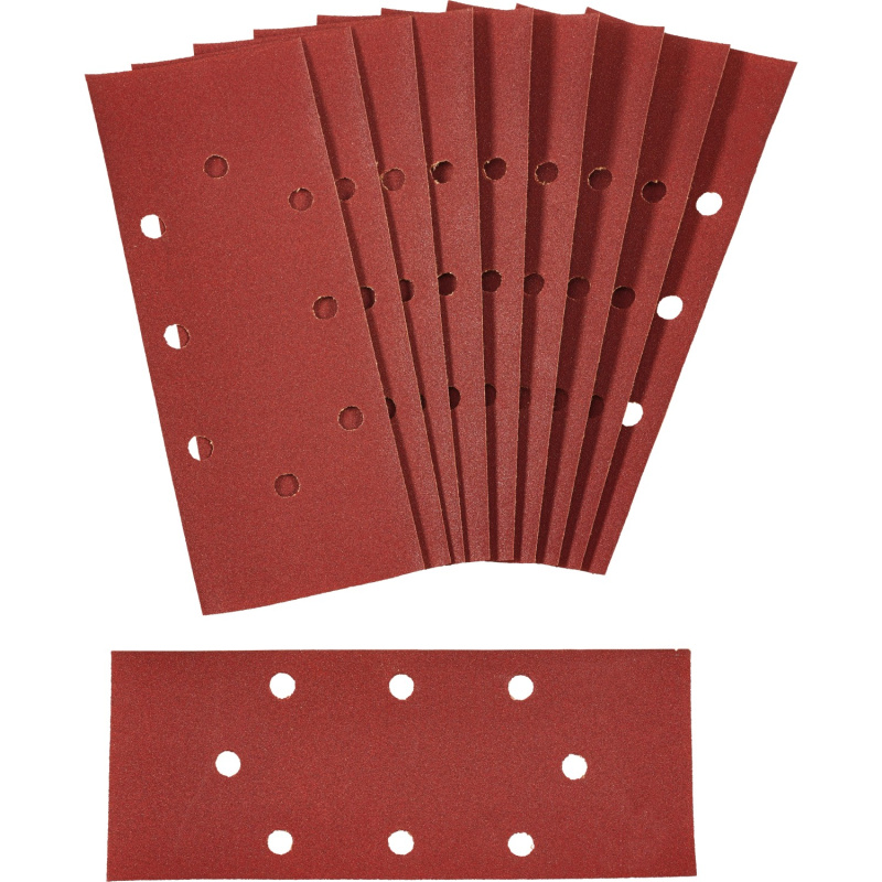 LUX Brusný papír Classic K120 uprostřed děrovaný, 10 ks, 93 x 230 mm