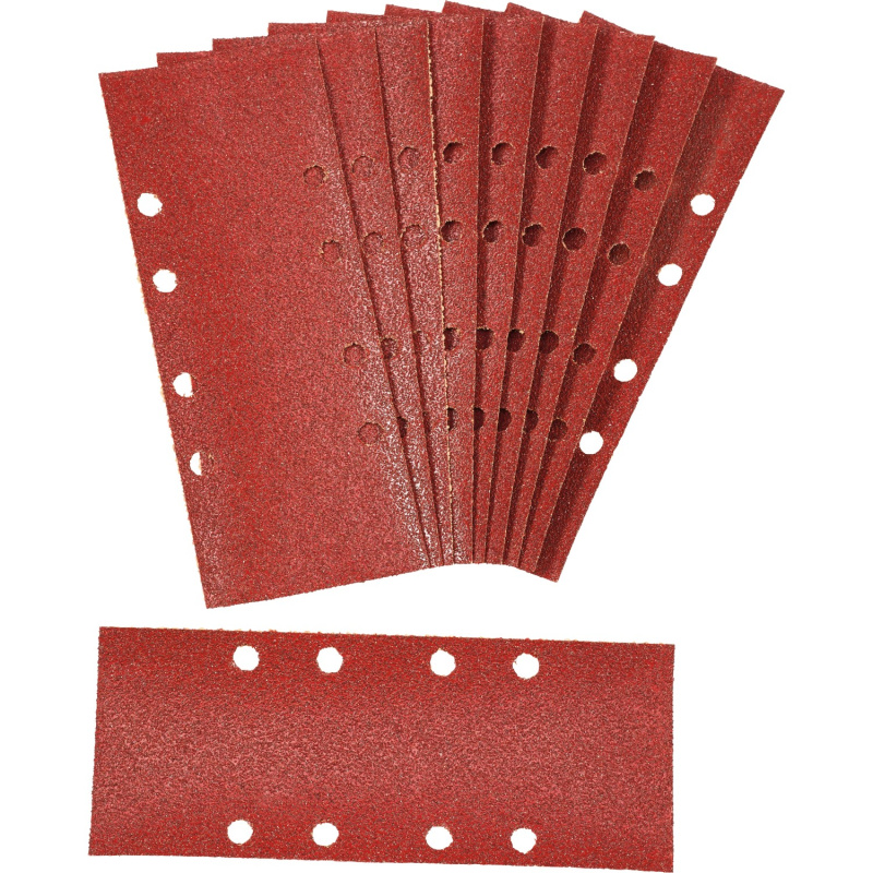 LUX Brusný papír Classic K240 po stranách děrovaný, 10 ks, 93 x 230 mm