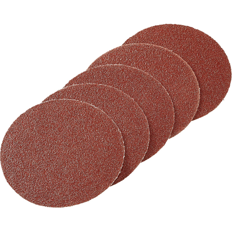 LUX Brusná podložka pro excentrické brusky K40 neděrovaná, 5 ks, pr. 125 mm