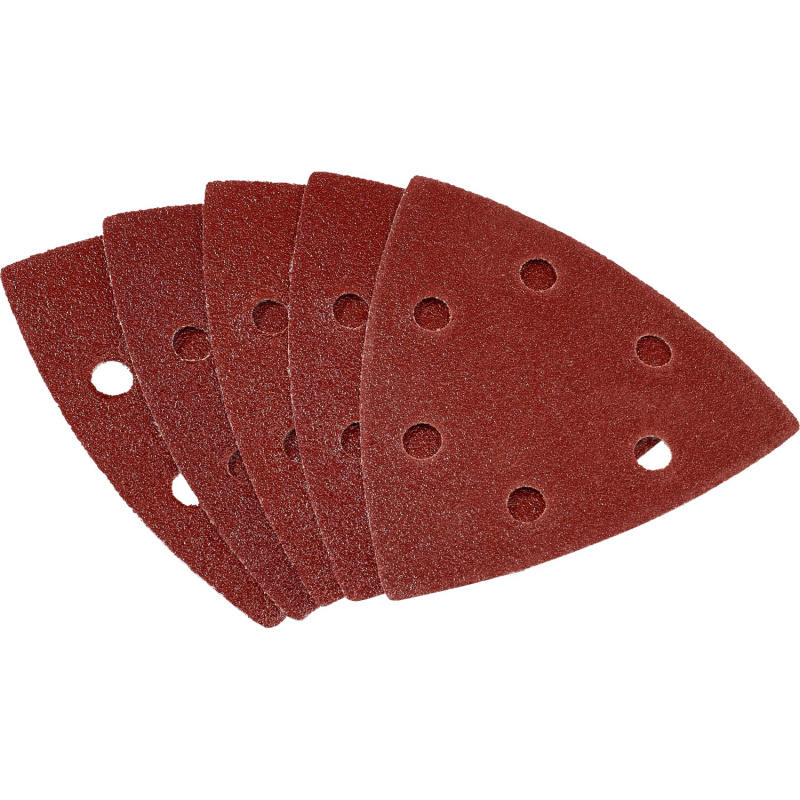 LUX Brusná podložka pro delta brusku Comfort, děrovaná, 96 x 96 mm, K60, 5 ks