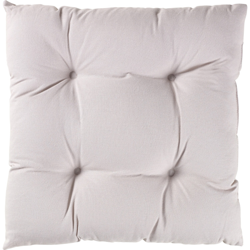 Sedací poduška Uni, světle šedá, 38 x 38 cm