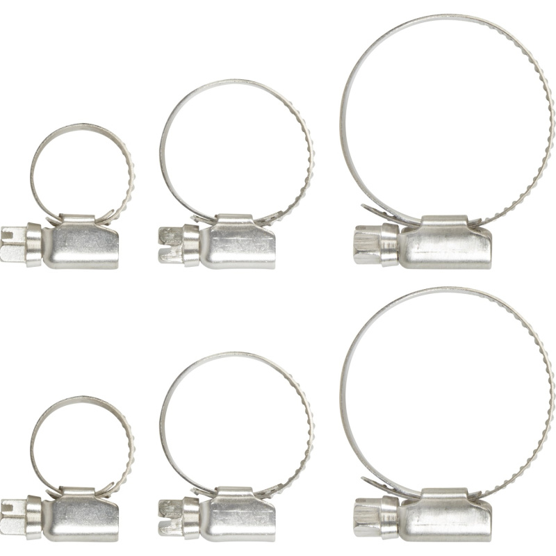 LUX Sada hadicových spon 6dílná nerezová ocel