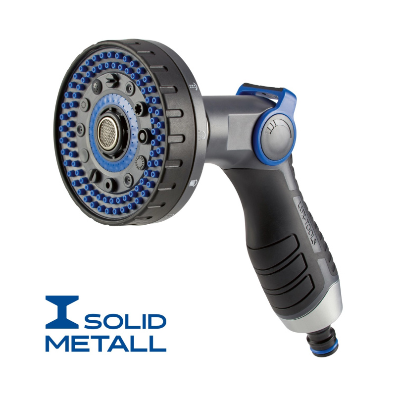 LUX Multifunkční zahradní sprcha 10 variant rozstřiku