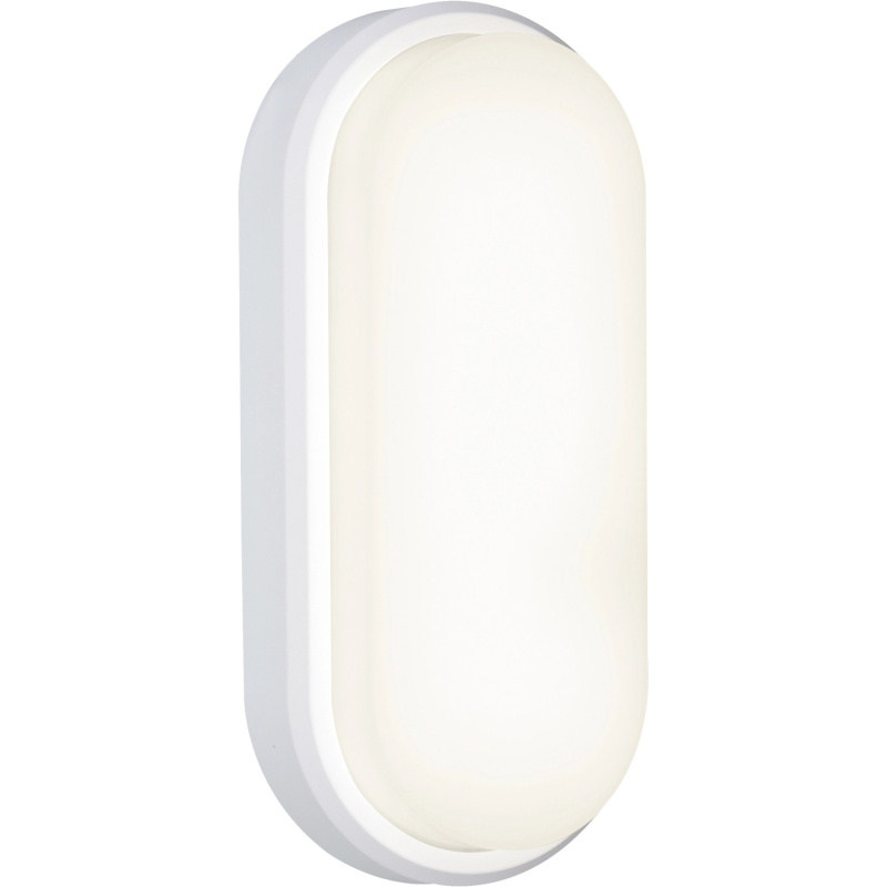 Oválné nástěnné LED svítidlo OL, 18 W, 1400 lm, 4000 K, bílá, 23 x 10,5 cm