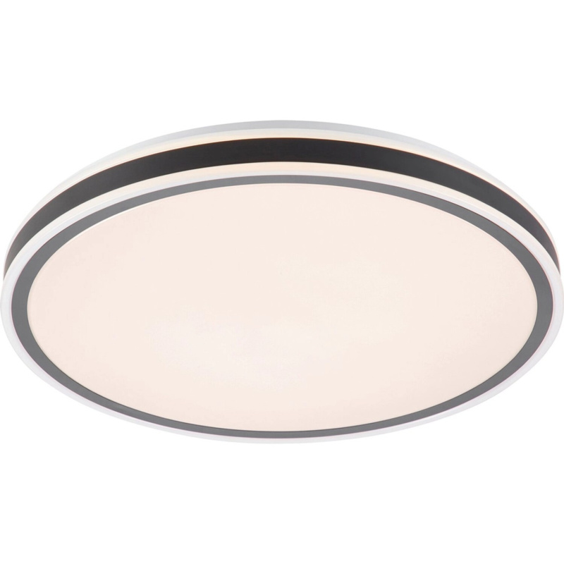 Stropní LED svítidlo Oriago, 3000 K, 18 W, 1100 lm, matná černá, pr. 38 cm