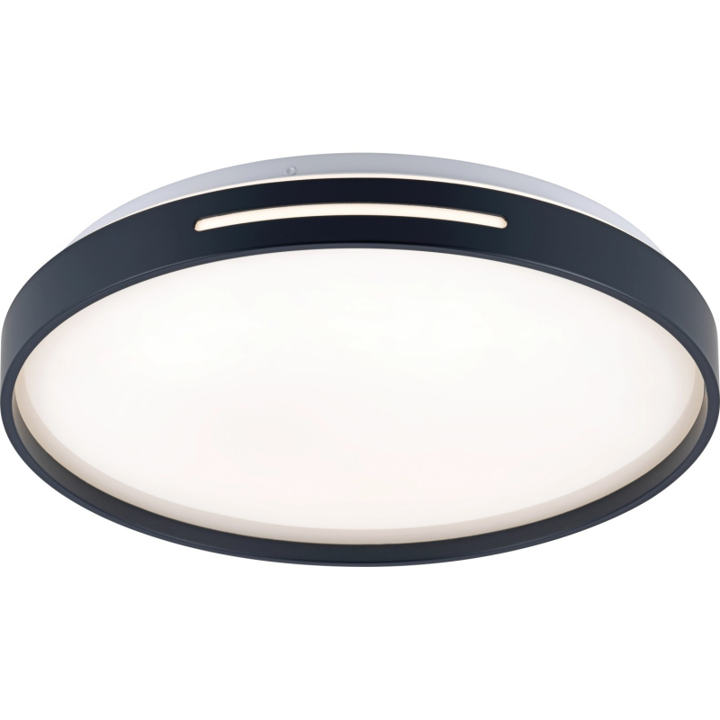 Stropní LED svítidlo Caldilora, 4000 K, 22,2 W, 2600 lm, antracitová, pr. 38 cm