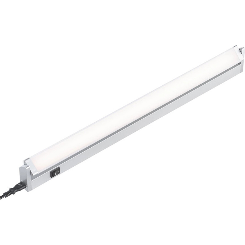 Podlinkové LED svítidlo, stříbrné, 6 W, 31 cm, výkyvné