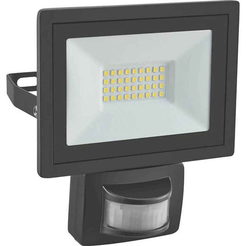 LED reflektor se senzorem černý, 14 W, 1920 lm, 16,5 x 14,5 x 6,5 cm