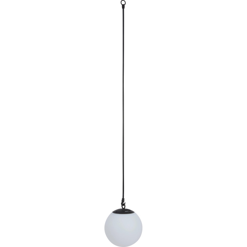 Nabíjecí venkovní závěsné LED svítidlo Moresco LED, RGBW, IP44, pr. 20 cm