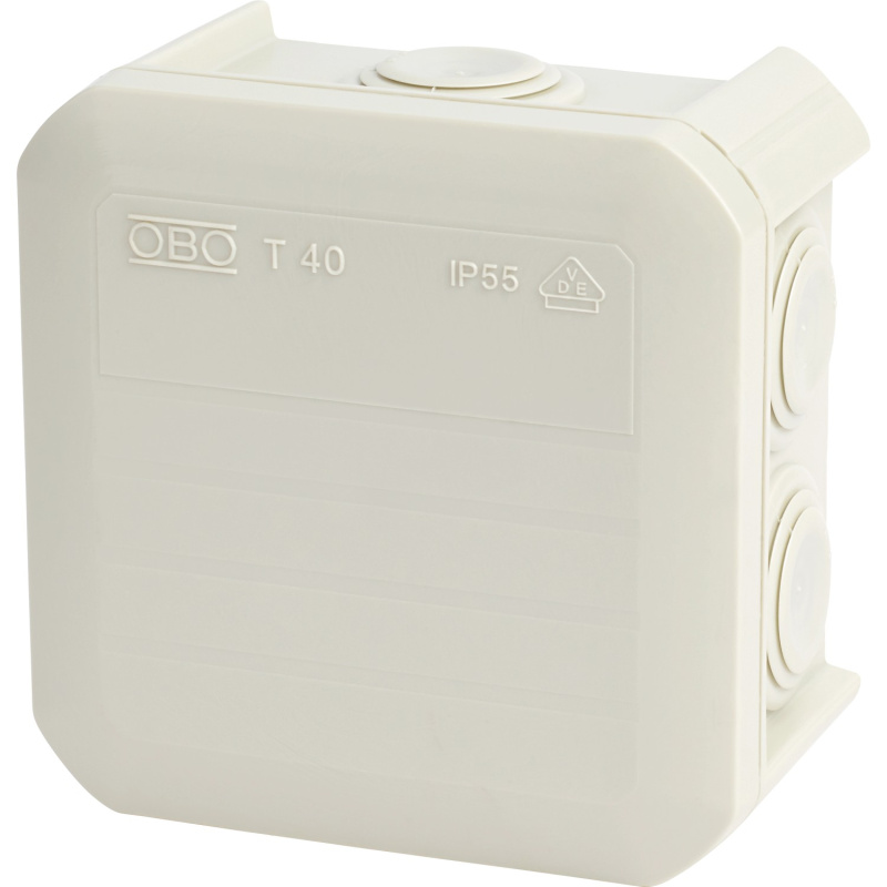 OBO Rozbočovací krabice na omítku 90 x 90 mm IP66 šedá