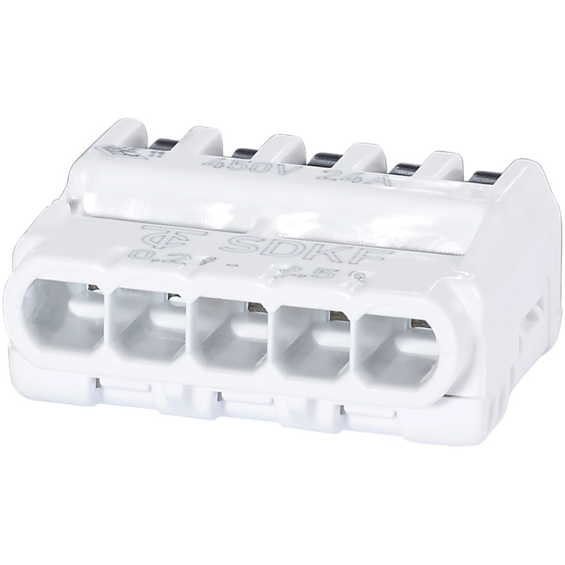 OBI Svorka s páčkou 5pólová průměr 0,2 mm - 2,5 mm, 10 ks