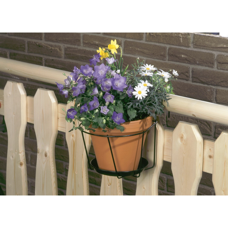 OBI Držák květináče s háky průměr 18 cm antracitový