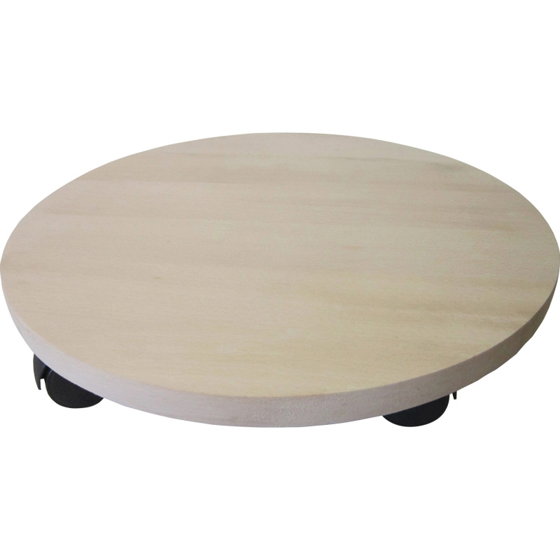 OBI Vozík pod květináč kulatý buk, pr. 35 cm