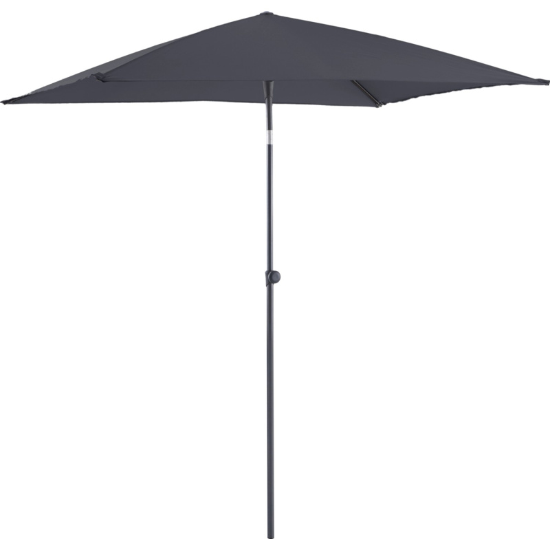 Balkonový slunečník Hermosa, antracitová, 210 x 140 cm