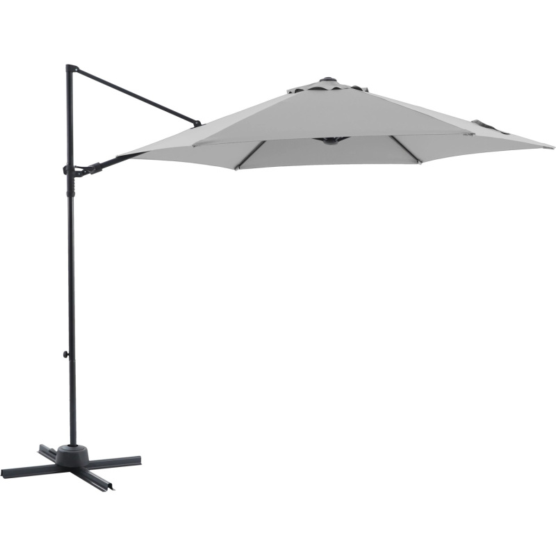 Závěsný slunečník Bayview šedý pr. 300 cm