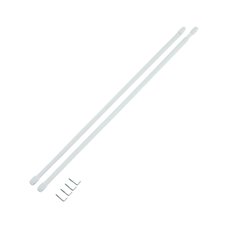 Gardinia Vitrážní tyčka plochá, bílá, pr. 11 mm, 50 - 80 cm