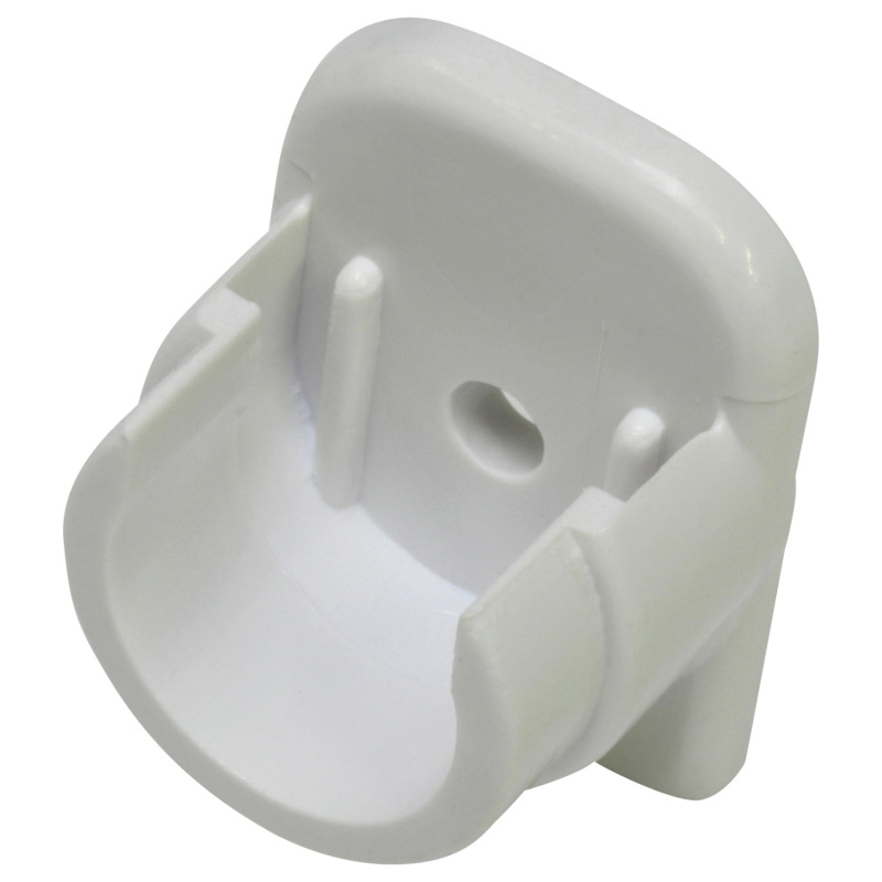 Gardinia Mezistěnový úchyt pro vitrážní tyčky, bílý, 2 ks,   11/12 mm