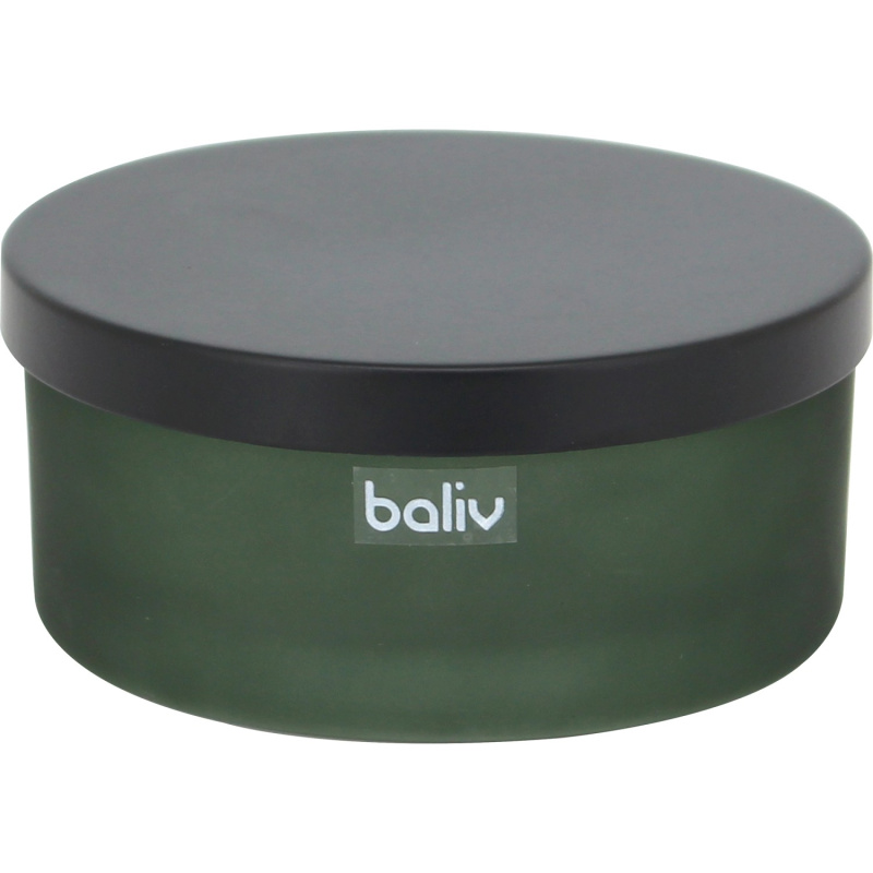 baliv Kosmetická dóza, zelená, skleněná