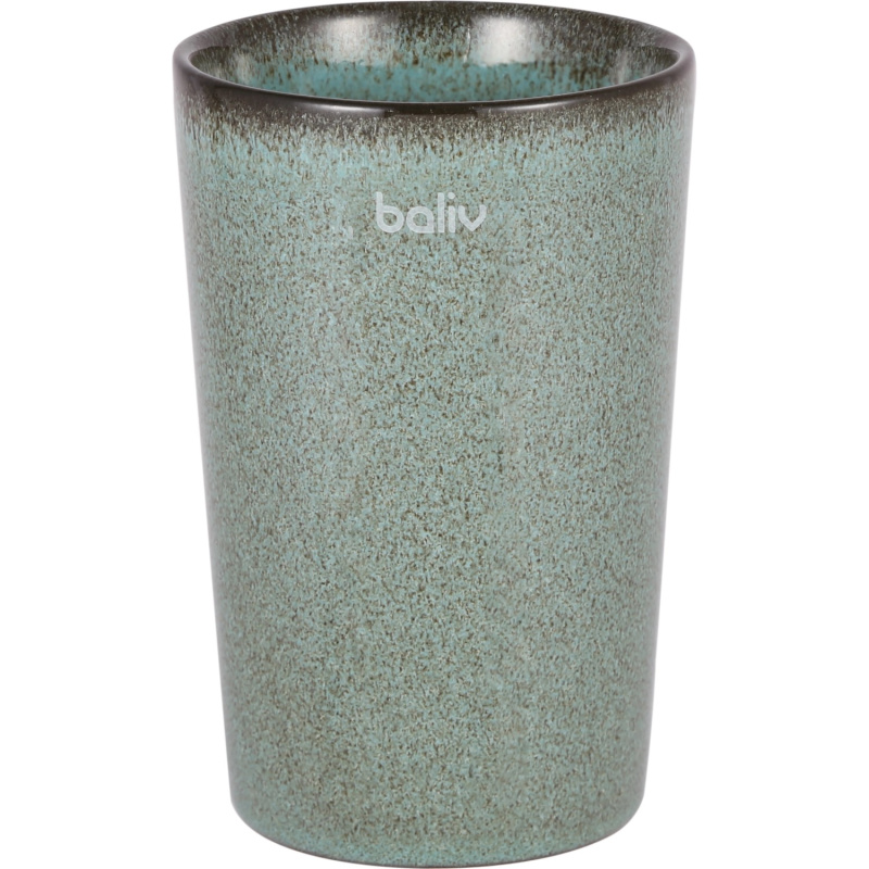 baliv Kelímek na zubní kartáčky Moss Green trend, zelený, keram., 12,6 x 8,2 cm