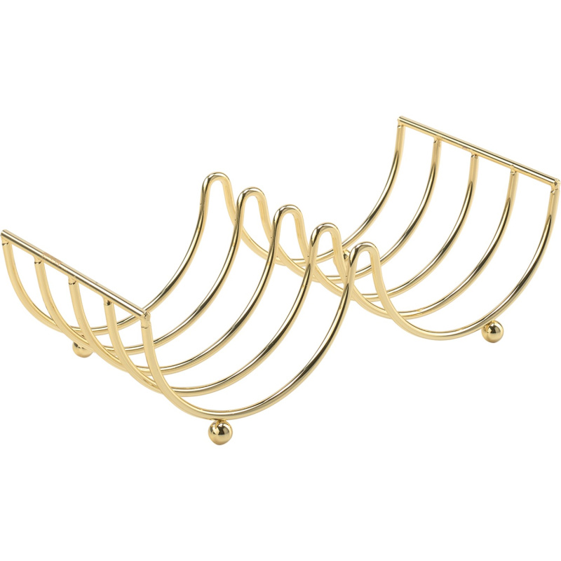 baliv Držák toaletního papíru, zlatý, drátěný, 7 x 22,5 x 11 cm