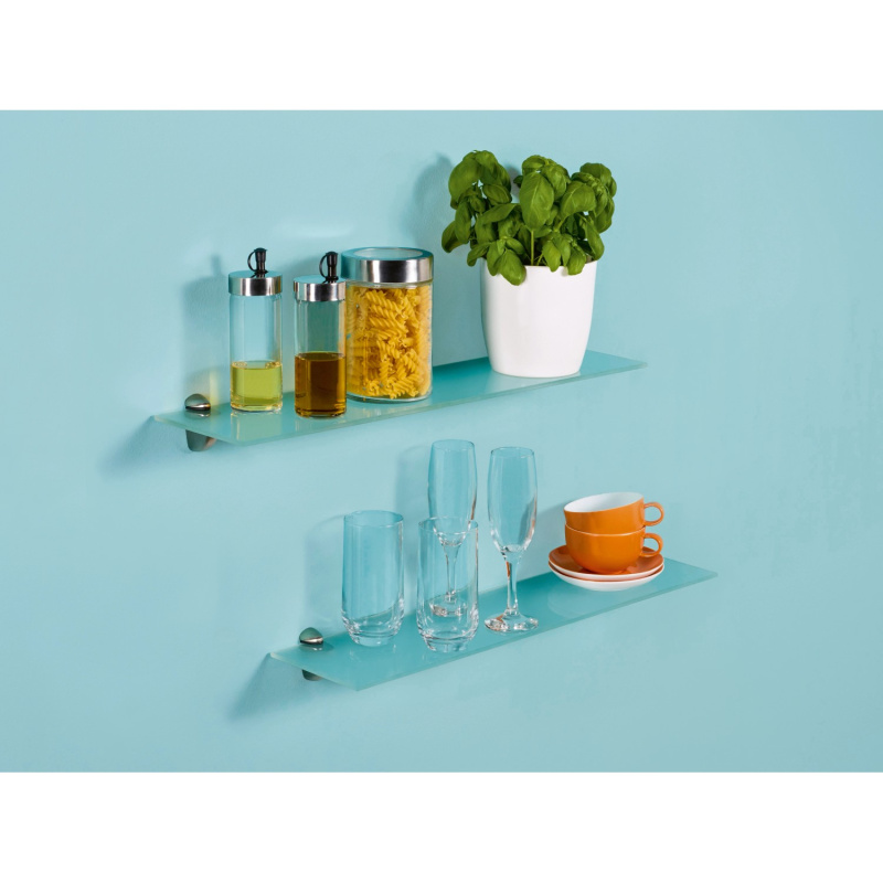 OBI Skleněná police Villar hranatá efekt námrazy 60 x 15 x 0,6 cm