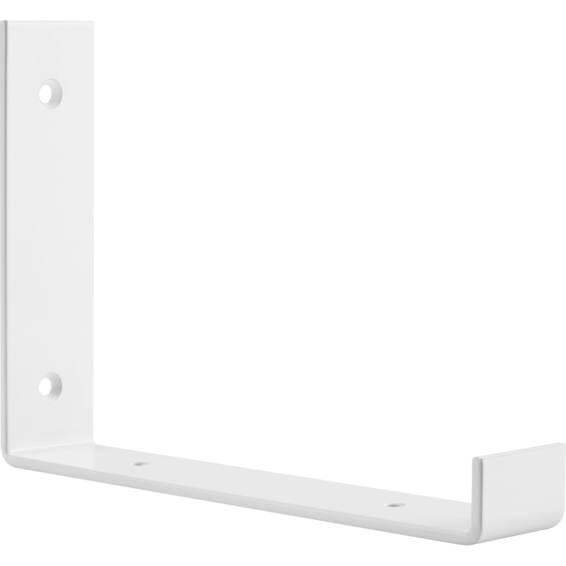 Policová konzola, matná bílá, 21,2 x 15 cm, 1 ks