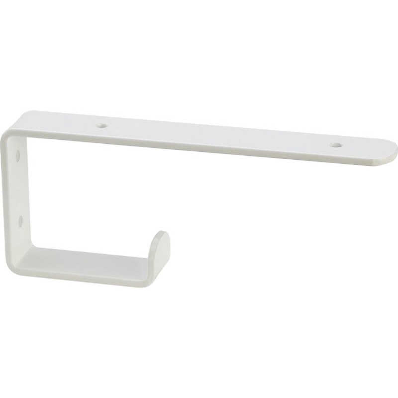 Konzole šatní černá bílá matná 200 mm x 80 mm