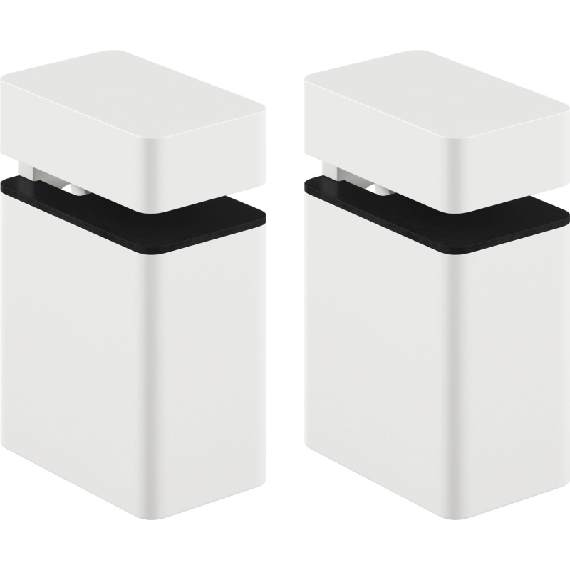 Sada nástěnných držáků polic Modern Slim, max. 20 cm, 10 kg, matná bílá, 2 ks