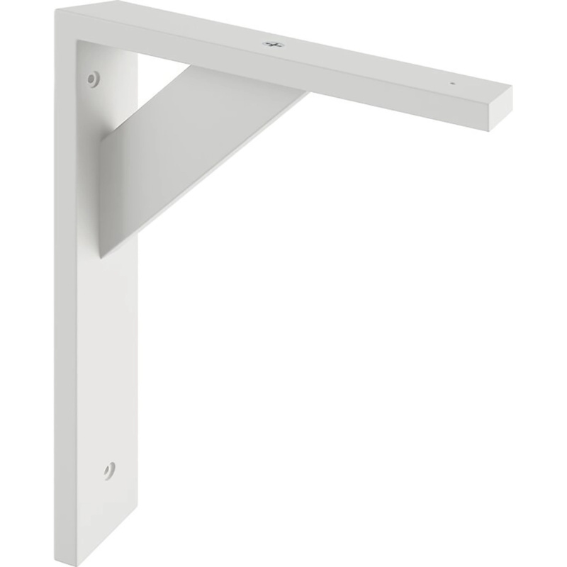 Dřevěná konzole bílá, 250 x 200 mm