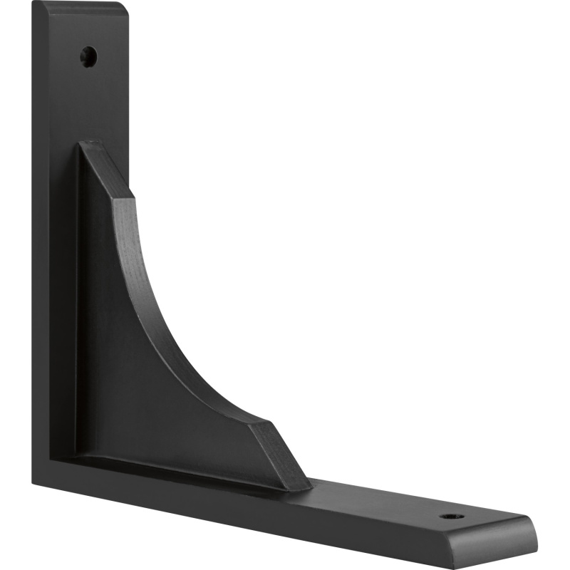 Dřevěná konzole černá lakovaná, 220 x 180 mm