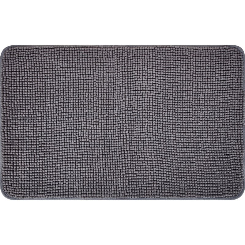 baliv Koupelnová předložka z polyesteru, tmavě šedá, 50 x 80 cm