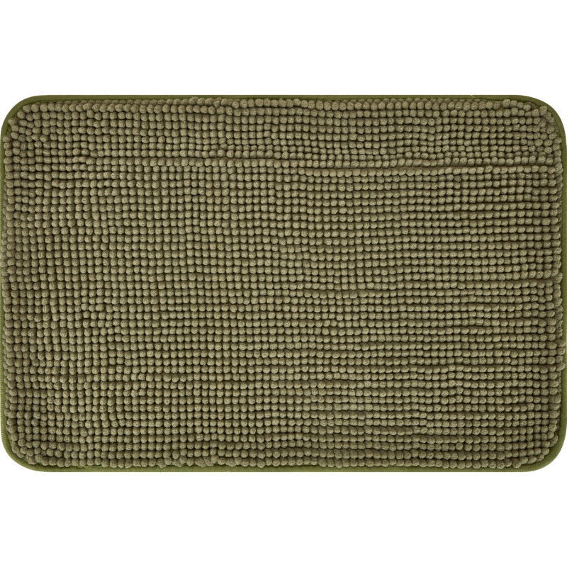 baliv Koupelnová předložka z polyesteru, mechová zelená, 40 x 60 cm