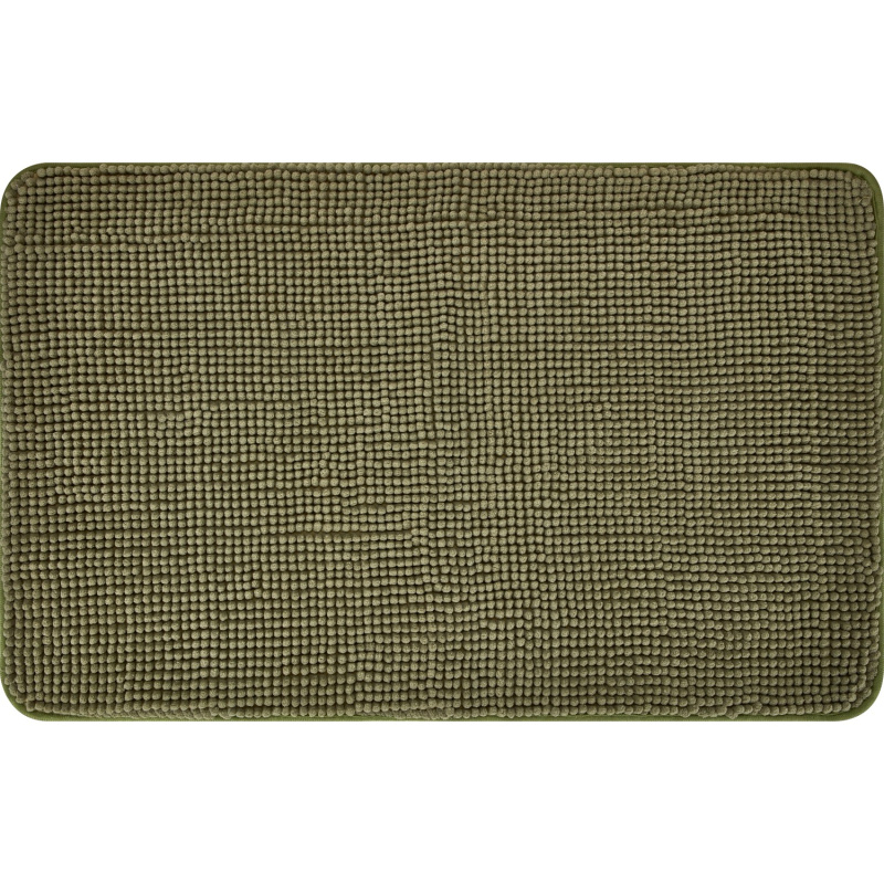 baliv Koupelnová předložka z polyesteru, mechová zelená, 50 x 80 cm