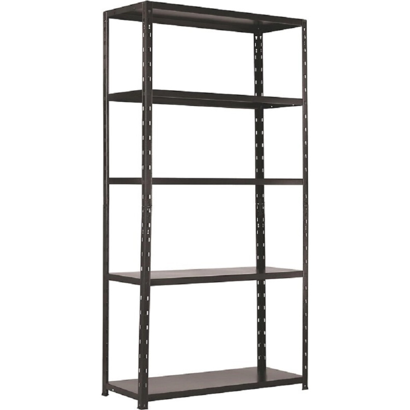 VLC Bezšroubový kovový regál antracitový, nosnost 325 kg, 193 x 100 x 40 cm