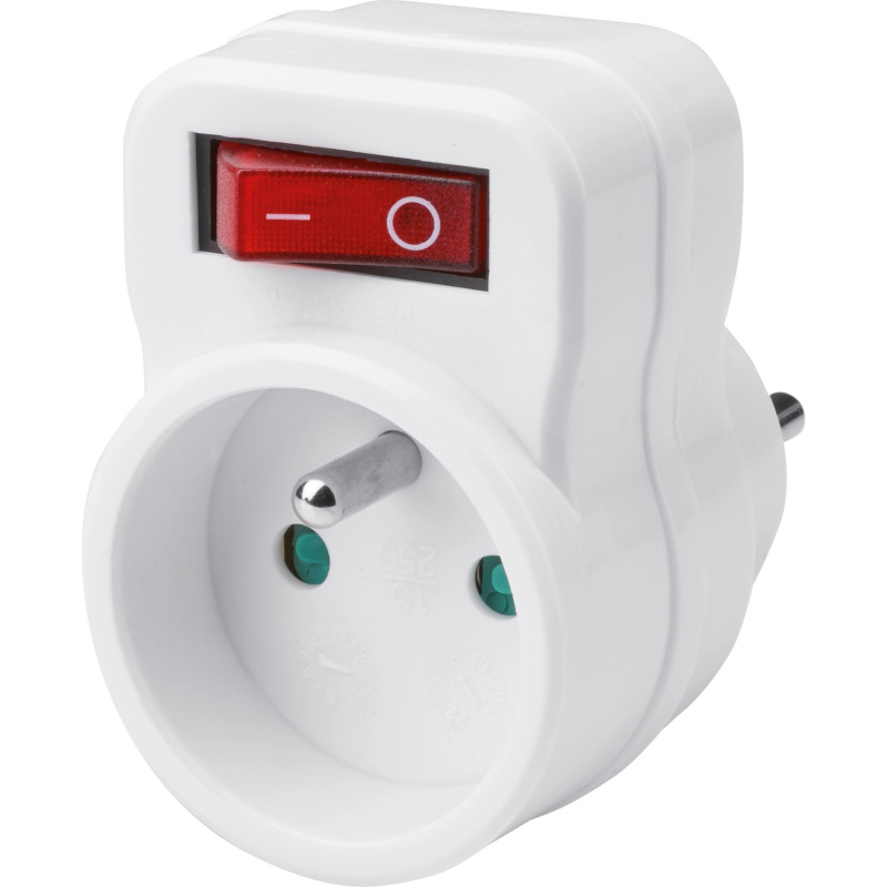 VLC Zásuvka s vypínačem bílá