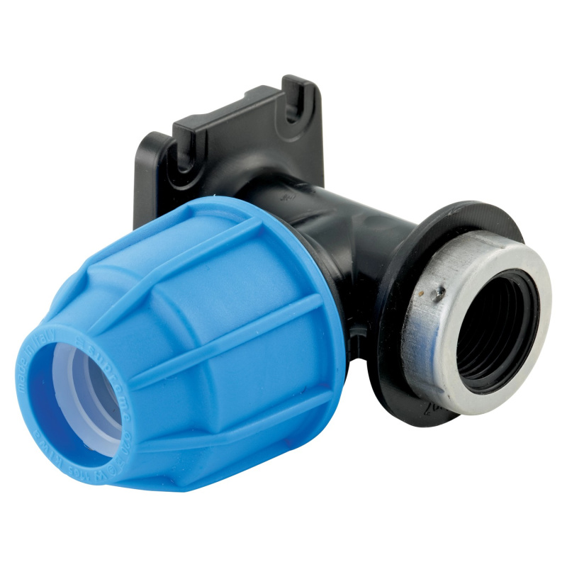 LUX-TOOLS Classic PE nástěnné koleno 90° 20 mm s vnitřním závitem 18,6 mm (1/2")