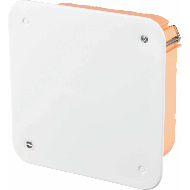 Rozbočovací krabice do dutých stěn 115 mm x 115 mm x 47 mm IP30 oranžová / bílá