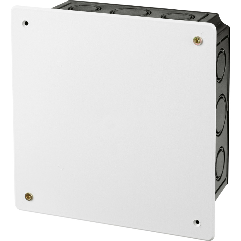 Rozbočovací krabice pod omítku 165 mm x 165 mm černá - bílá IP20