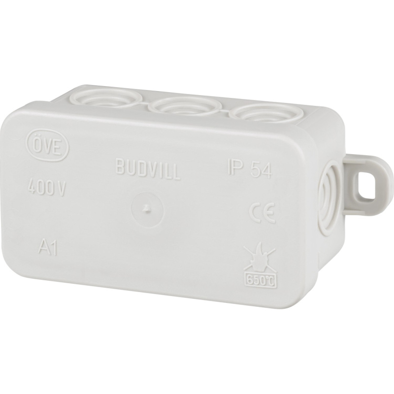 Rozbočovací krabice na omítku 75 mm x 45 mm, šedá, IP54