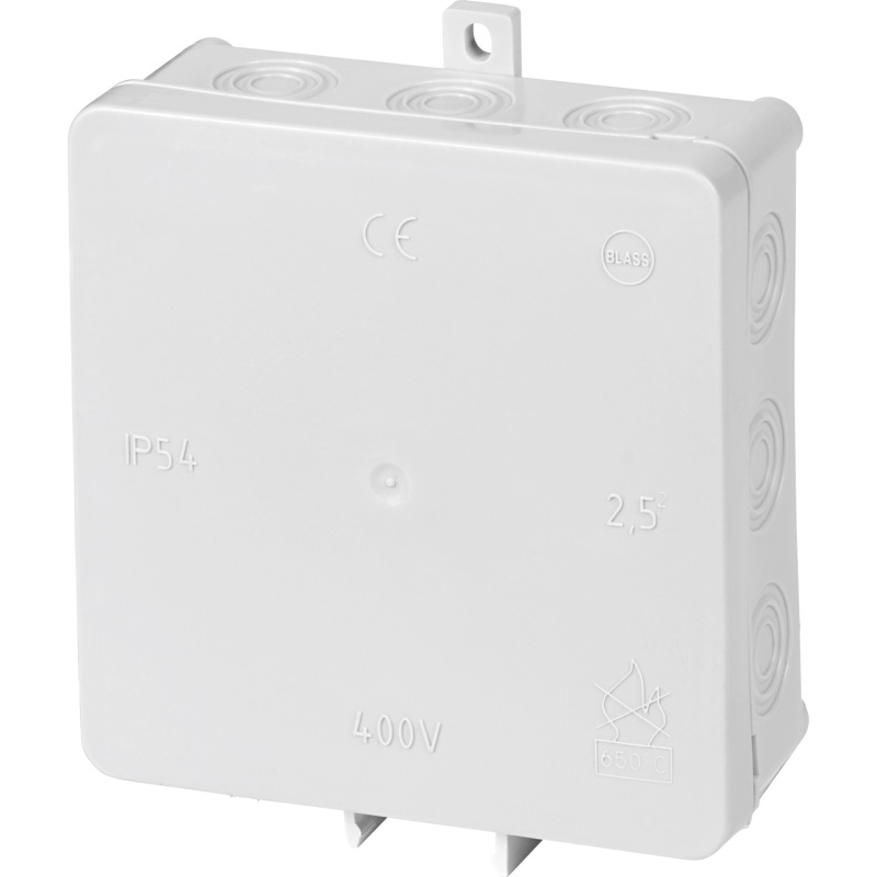 Rozbočovací krabice na omítku 100 mm x 100 mm, šedá, IP54