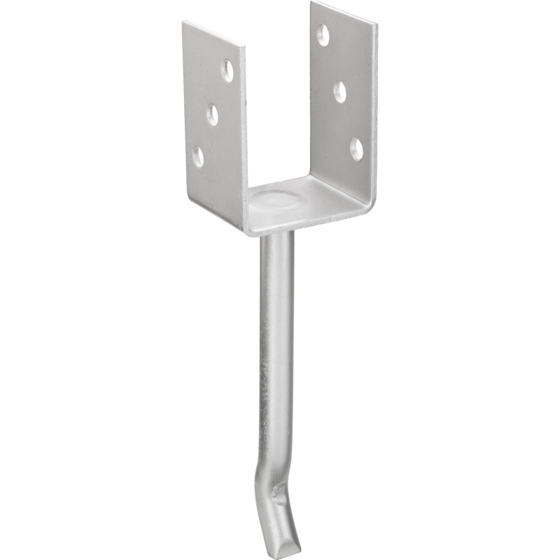 LUX Nosník sloupku tvaru U s trnem, nerez. ocel, 200 x 71 x 60 mm