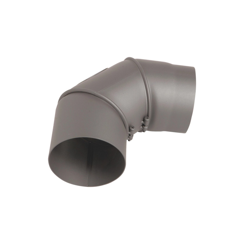 OBI Koleno kouřovodu 90° šedé, pr. 150 mm