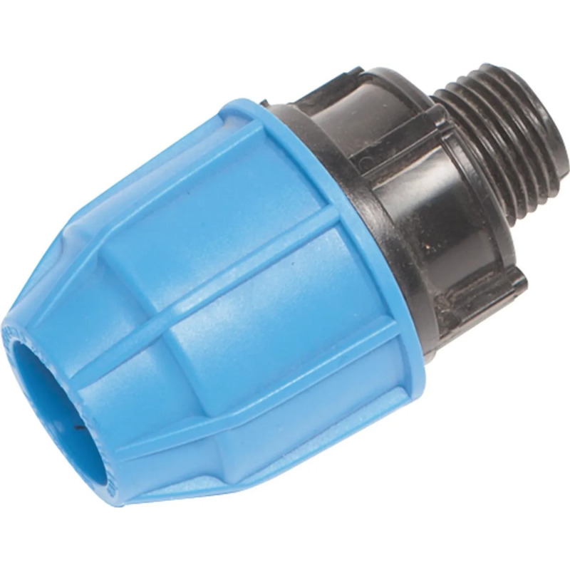 LUX-TOOLS Classic PE přechodka 20 mm s vnějším závitem 21 mm (1/2")
