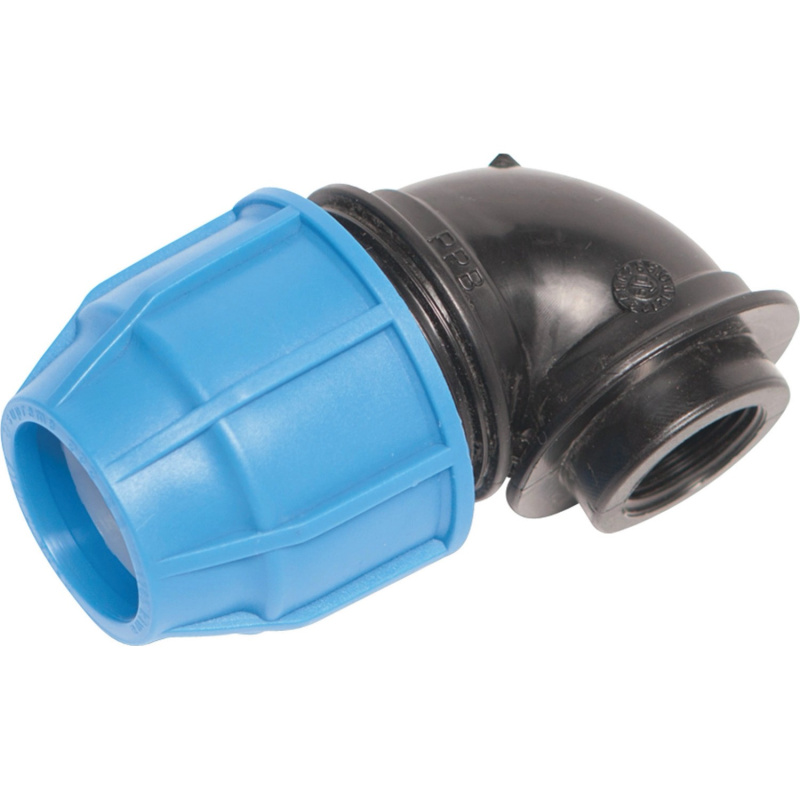 LUX-TOOLS Classic PE koleno 90° 32 mm s vnitřním závitem 24,1 mm (3/4")