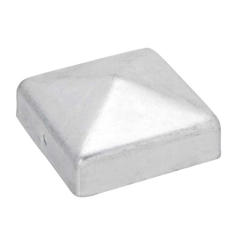 Krytka sloupku čtvercová žárově pozinkovaná 71 x 71 mm