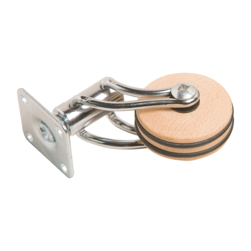 OBI Kolečko z  bukového dřeva s vidlicí a destičkou průměr 50 mm 15 kg