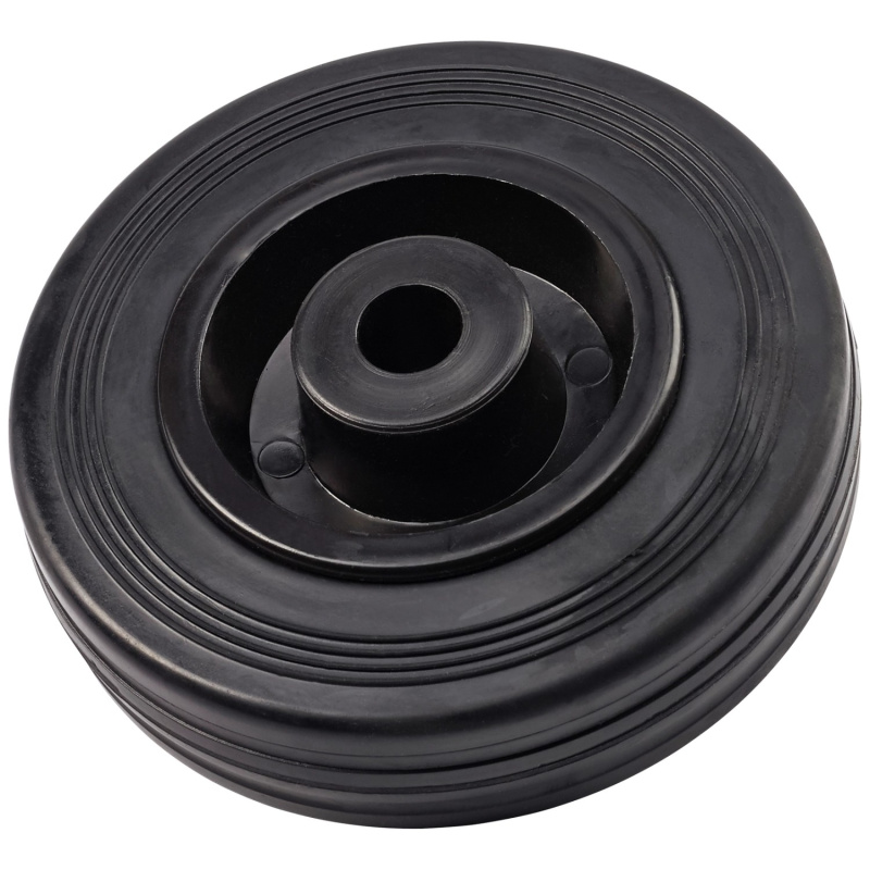 Kolo s gumovou obručí průměr 100 mm náboj 40 mm černé
