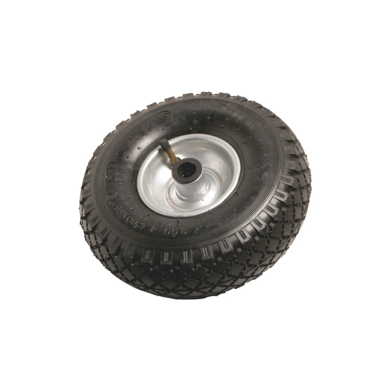 OBI Kolo s pneumatikou s blokovým vzorkem průměr 260 mm 200 kg stříbrno-černé