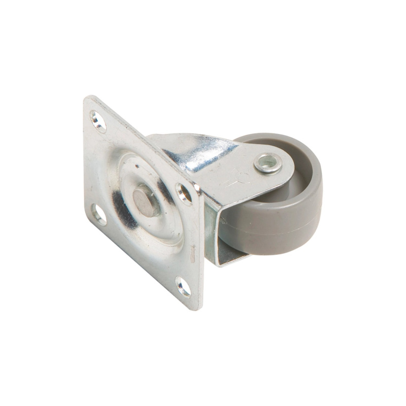 OBI Otočné nábytkové kolečko s destičkou a měkkou obručí průměr 25 mm 15 kg