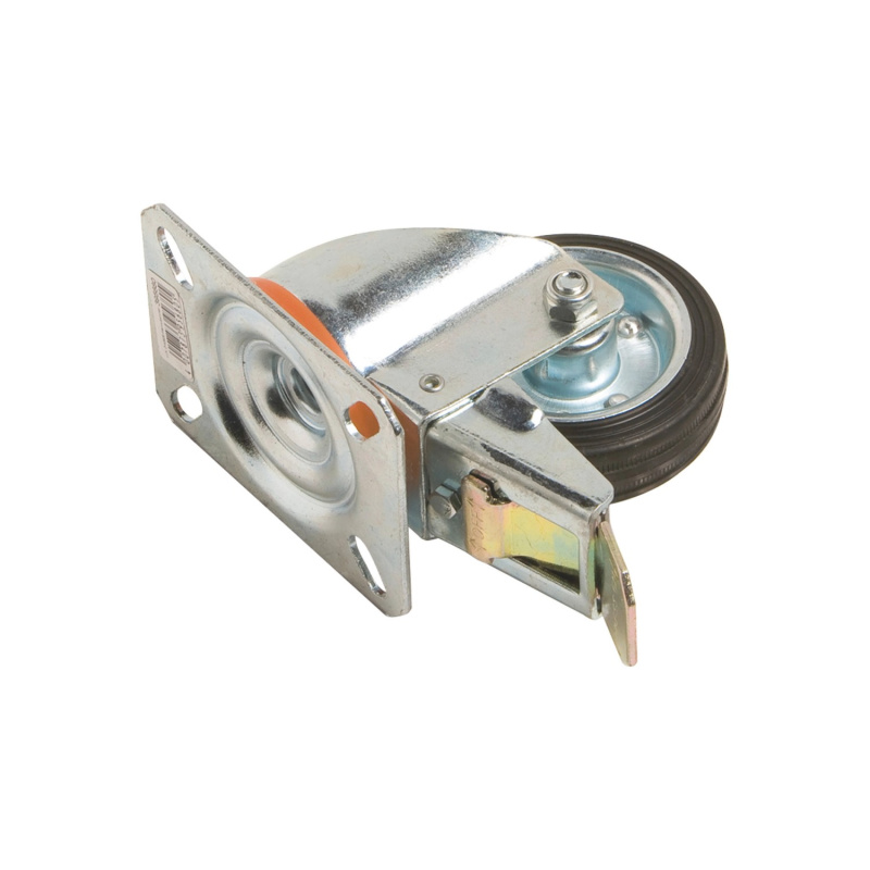 OBI Otočné přepravní kolečko s gumovou obručí a brzdou průměr 80 mm 50 kg